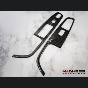 Alfa Romeo Stelvio Door Window Switch Trim Kit - Carbon Fiber - Feroce Carbon